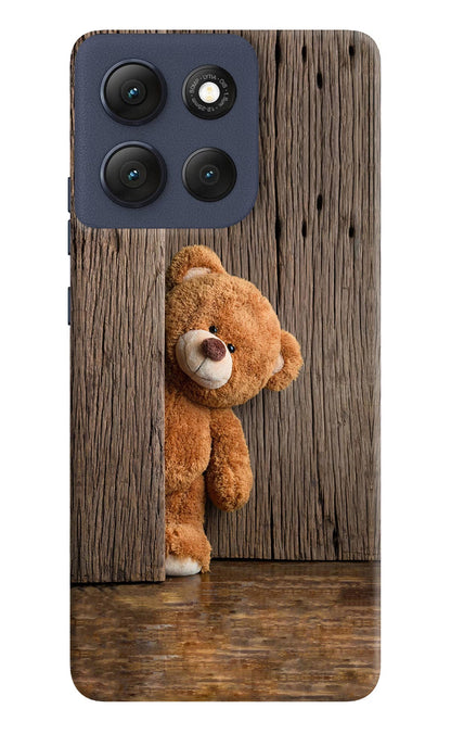 Teddy Wooden Moto G86 Power Back Cover