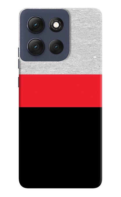 Tri Color Pattern Moto G86 Power Back Cover
