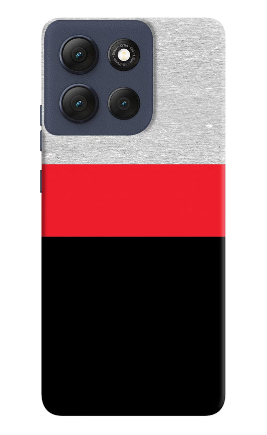 Tri Color Pattern Moto G86 Power Back Cover