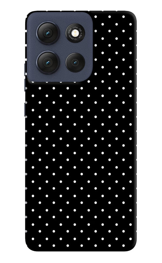 White Dots Moto G86 Power Back Cover