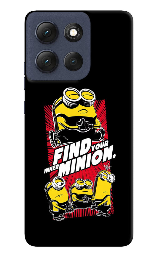 Find your inner Minion Moto G86 Power Back Cover