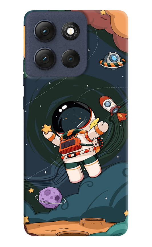 Cartoon Astronaut Moto G86 Power Back Cover