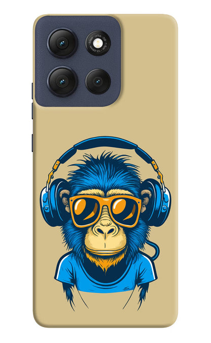 Monkey Headphone Moto G86 Power Back Cover