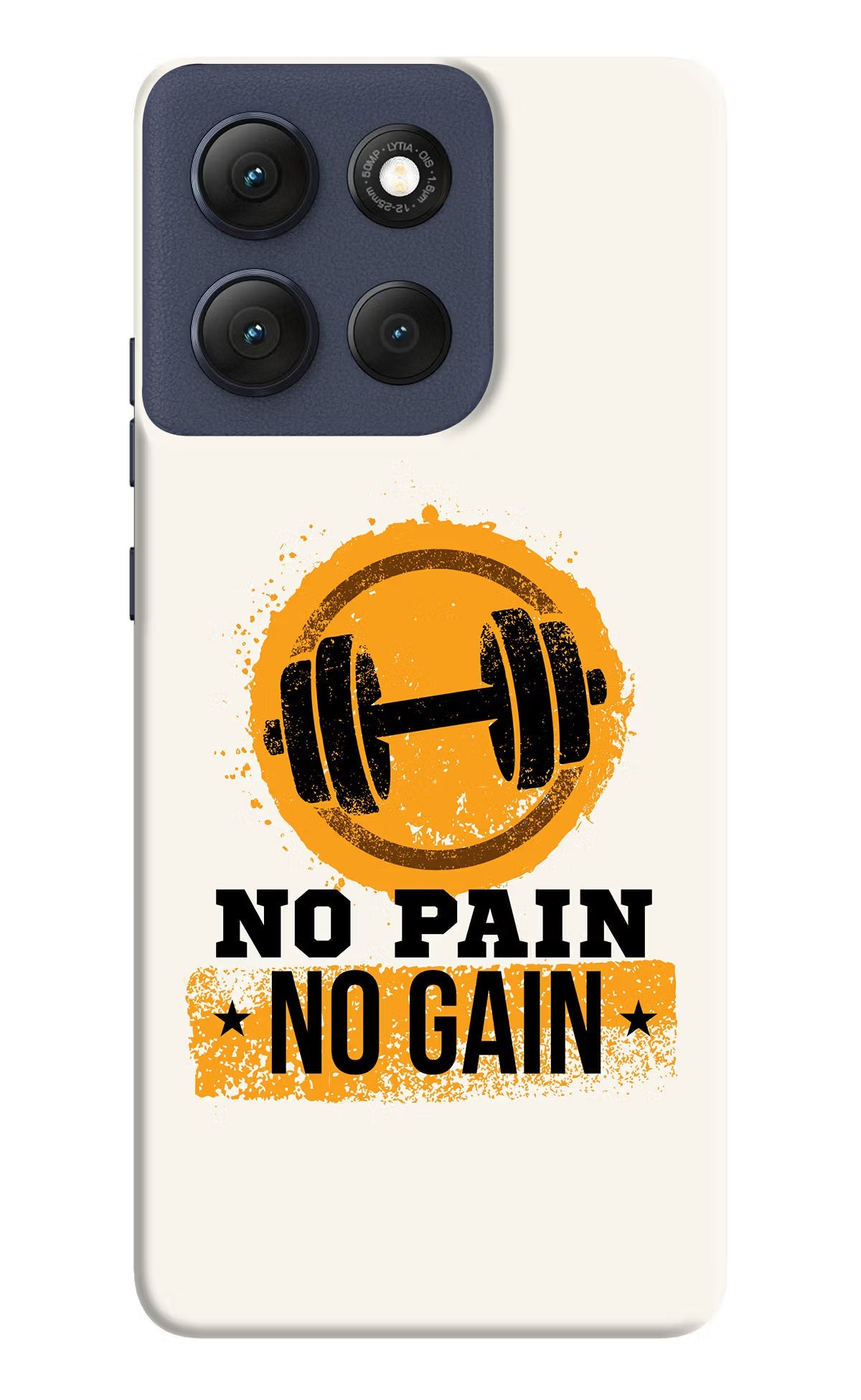 No Pain No Gain Moto G86 Power Back Cover