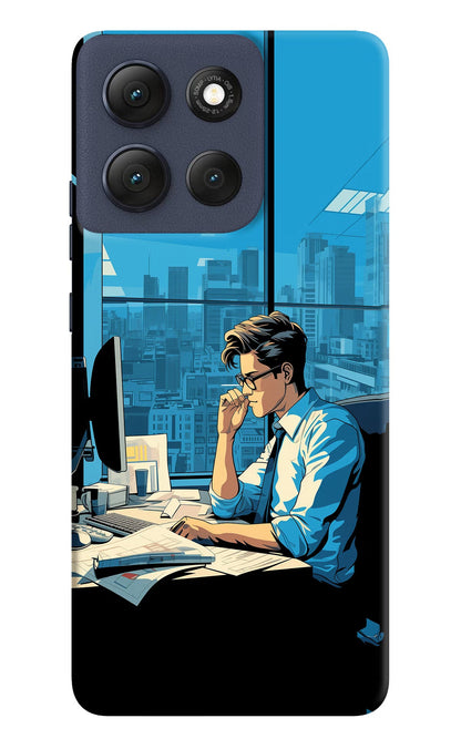Focused Hustler (AI Generated) Moto G86 Power Back Cover