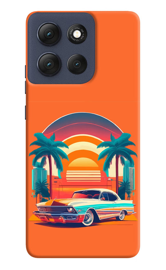 Palm Drive 80s Moto G86 Power Back Cover