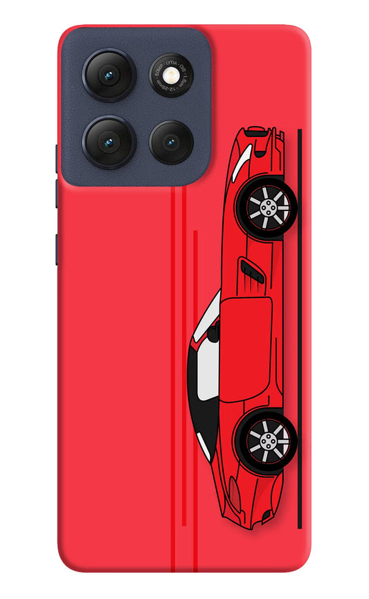 Red Velocity Moto G86 Power Back Cover
