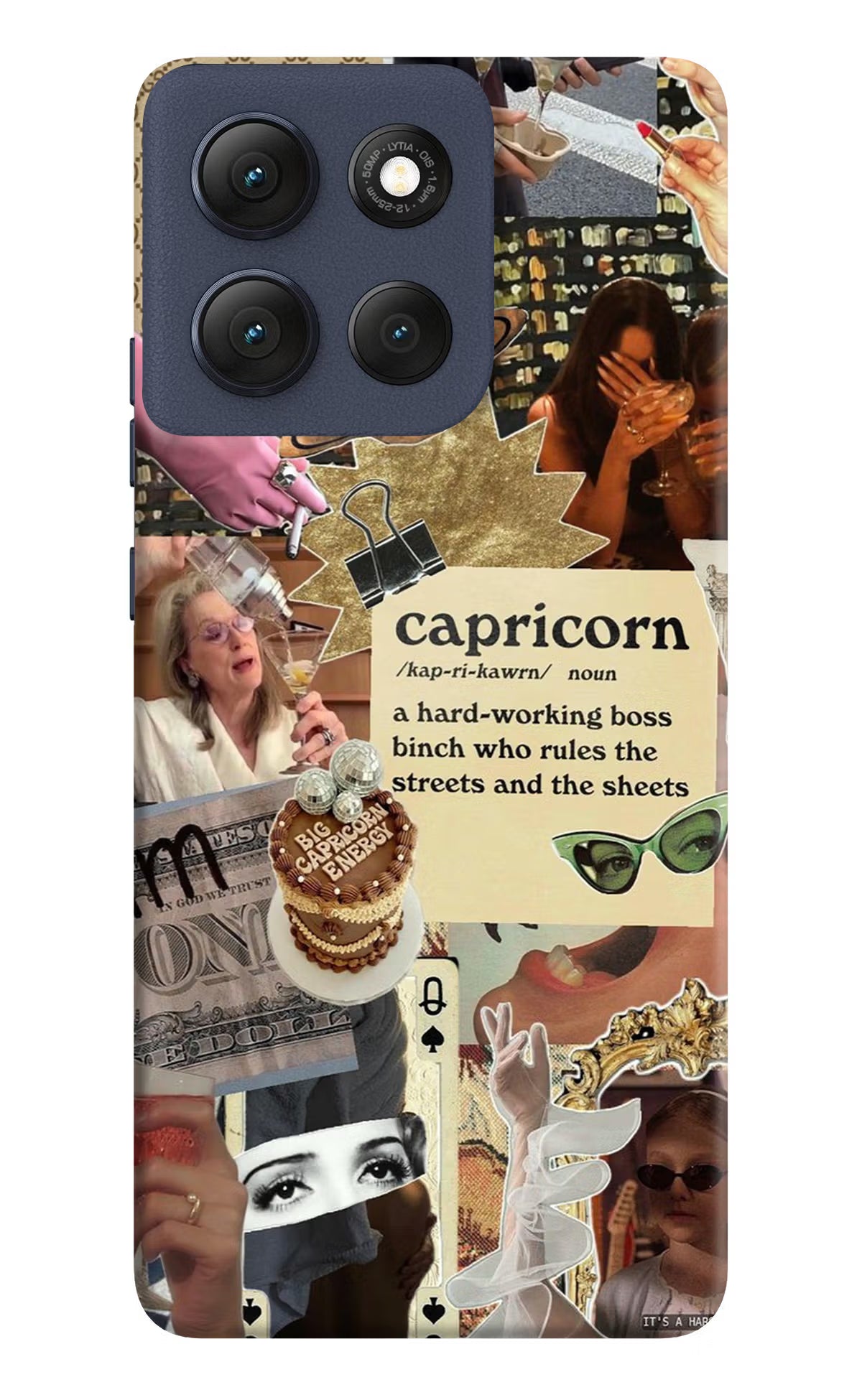Capricorn Zodiac Moto G86 Power Back Cover