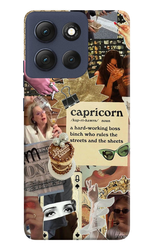 Capricorn Zodiac Moto G86 Power Back Cover