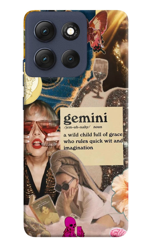 Gemini Zodiac Moto G86 Power Back Cover