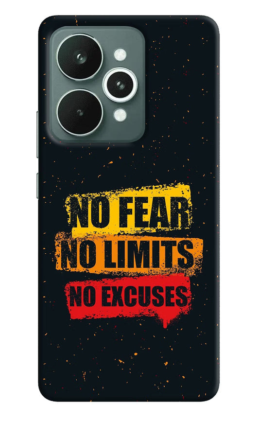 No Fear No Limits No Excuse Realme 15 Back Cover