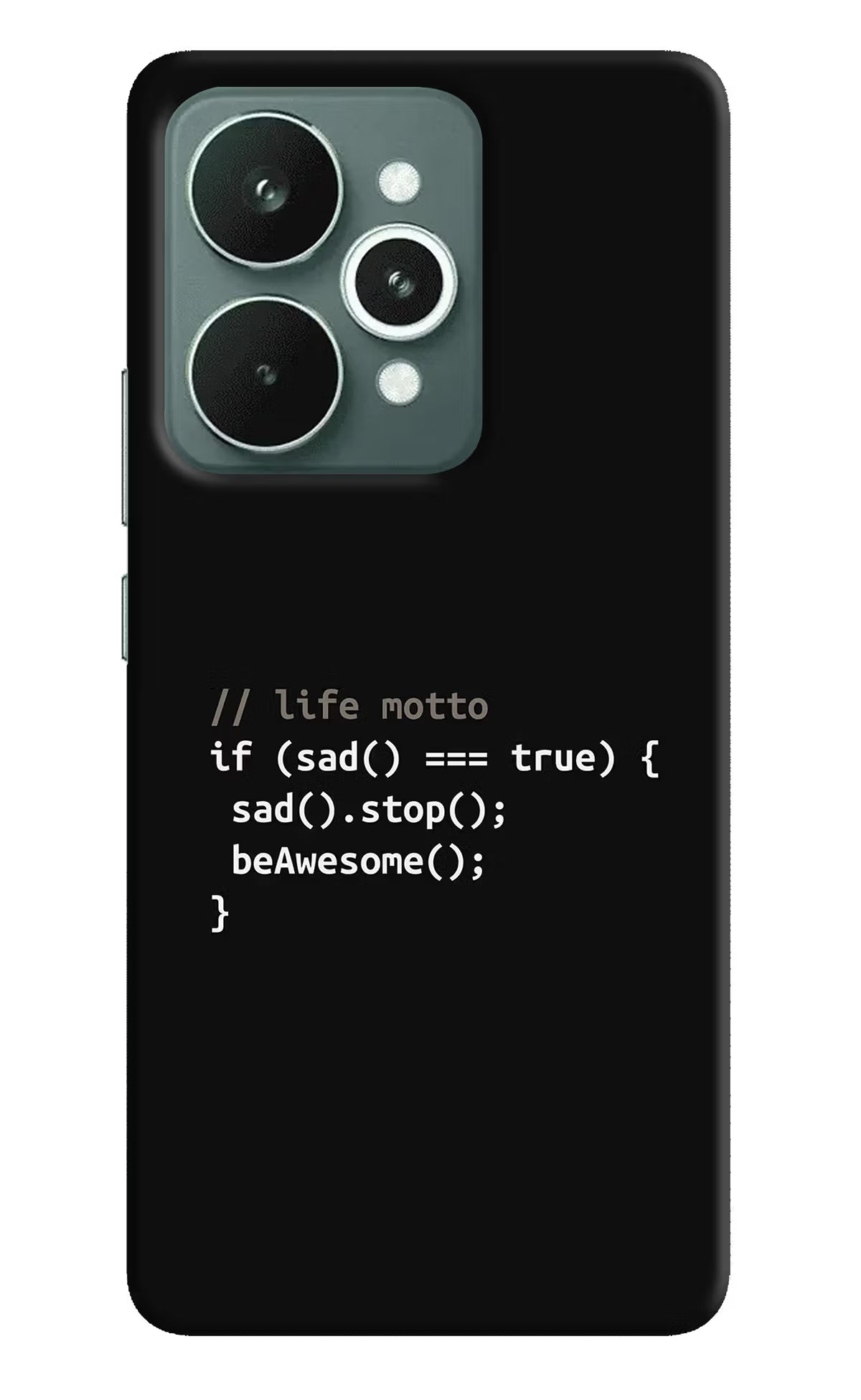 Life Motto Code Realme 15 Back Cover