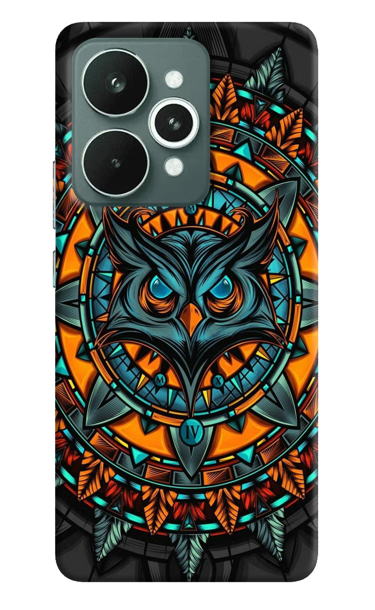 Angry Owl Art Realme 15 Back Cover