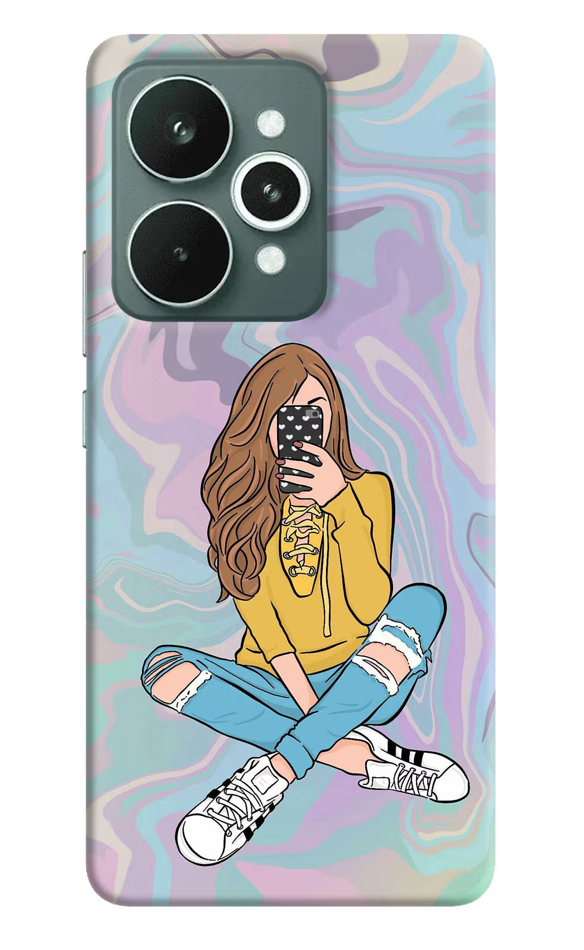 Selfie Girl Realme 15 Back Cover
