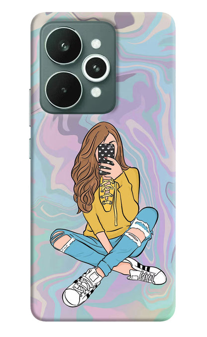 Selfie Girl Realme 15 Back Cover