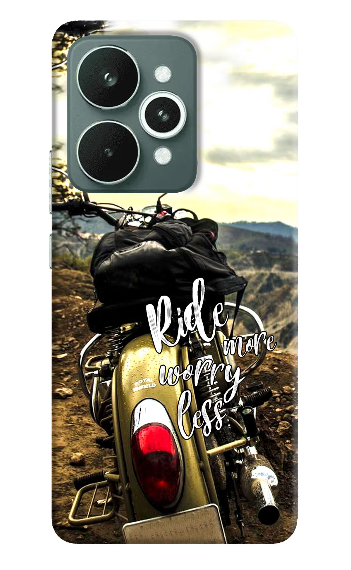 Ride More Worry Less Realme 15 Back Cover