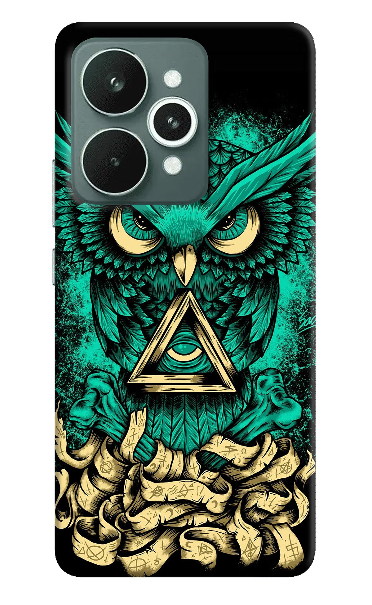 Green Owl Realme 15 Back Cover