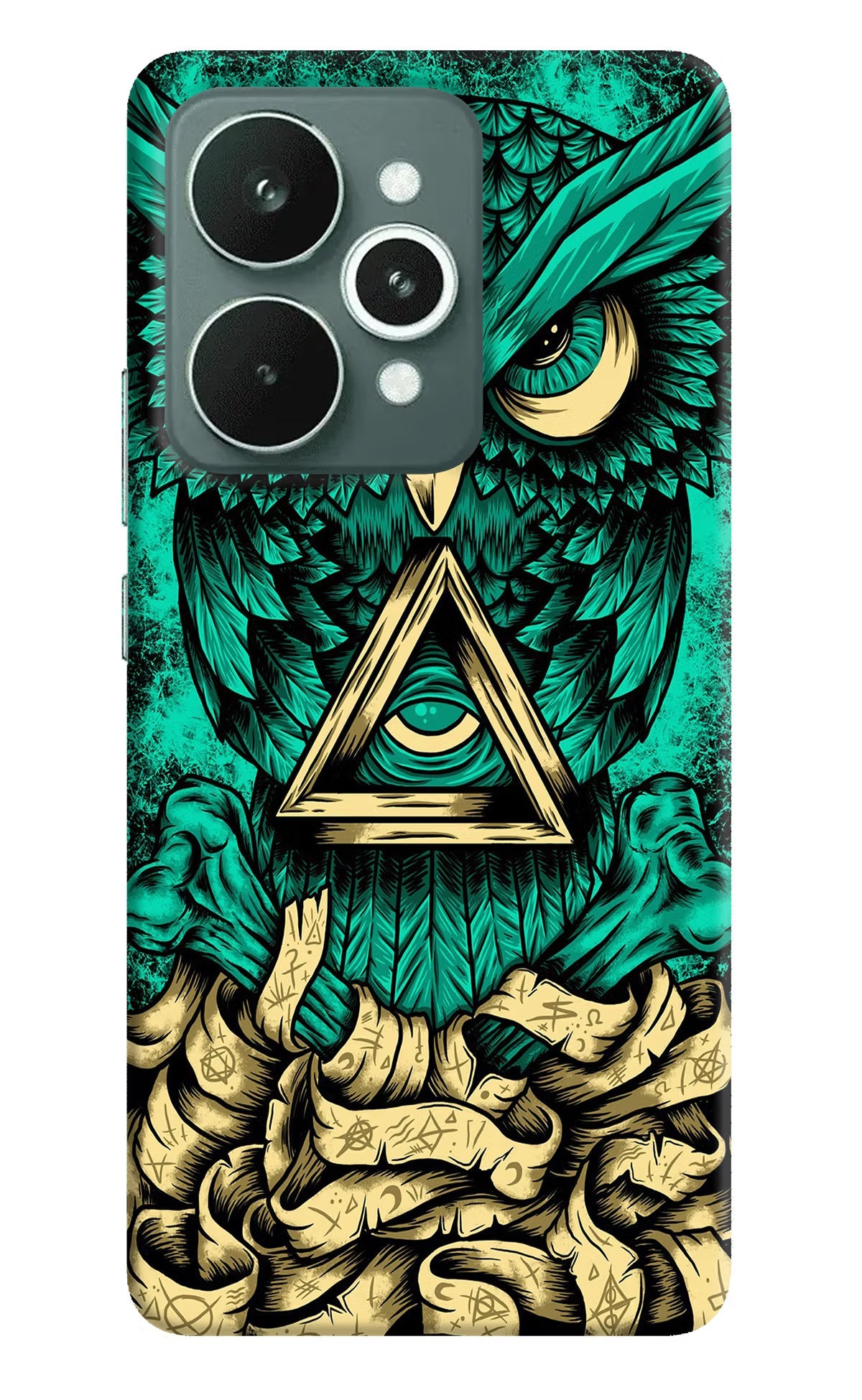Green Owl Realme 15 Back Cover