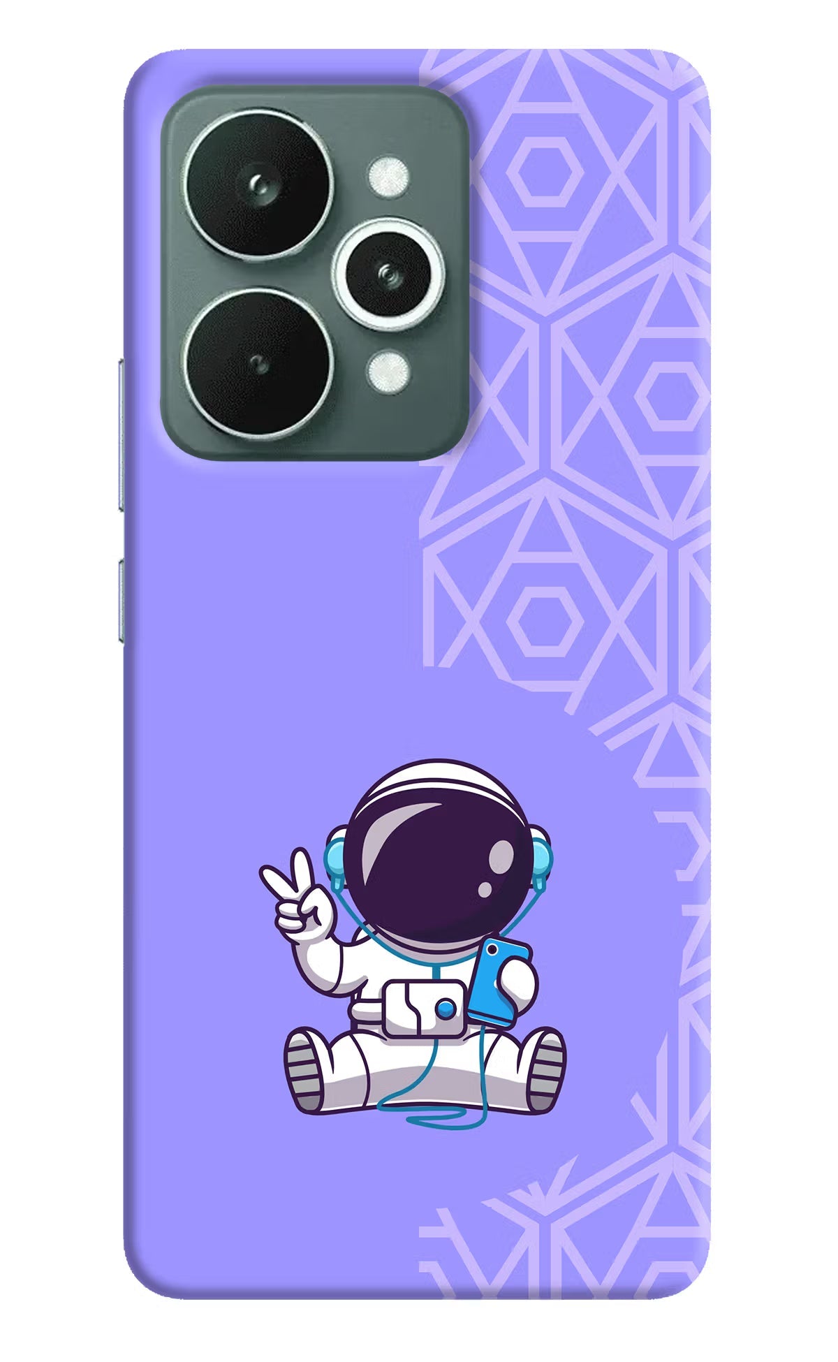 Cute Astronaut Chilling Realme 15 Back Cover