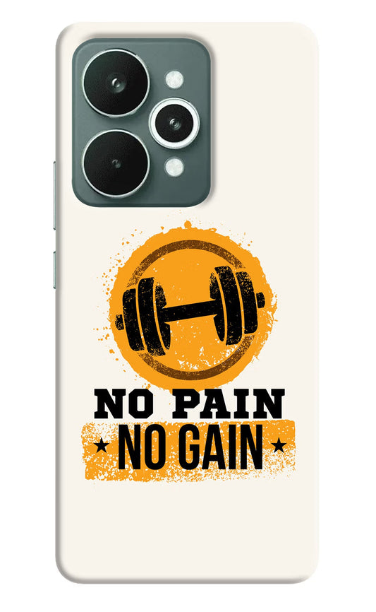 No Pain No Gain Realme 15 Back Cover