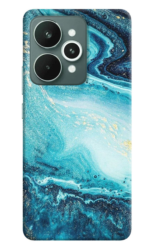 Blue Glitter Marble Realme 15 Back Cover