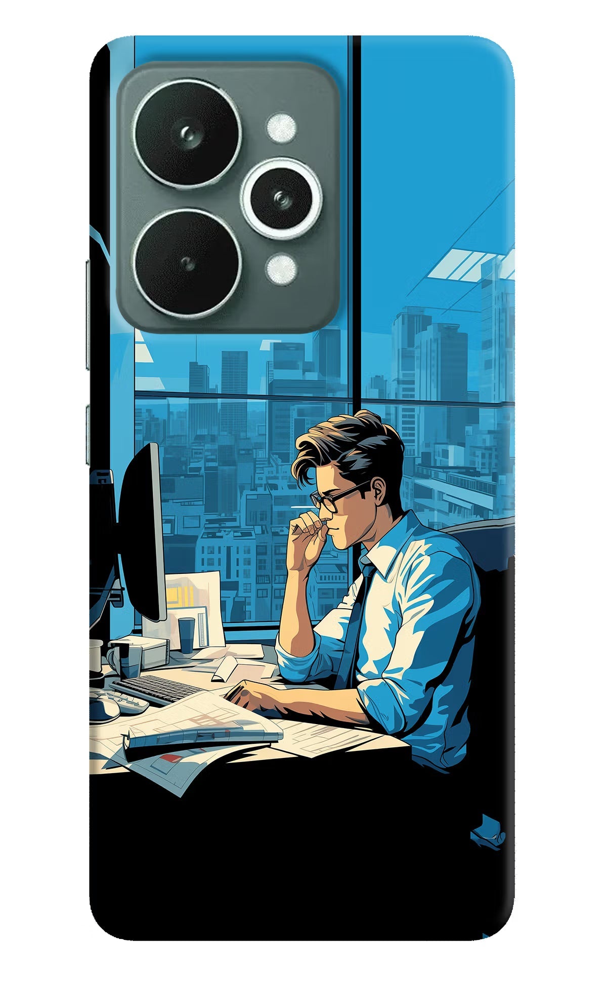 Focused Hustler (AI Generated) Realme 15 Back Cover