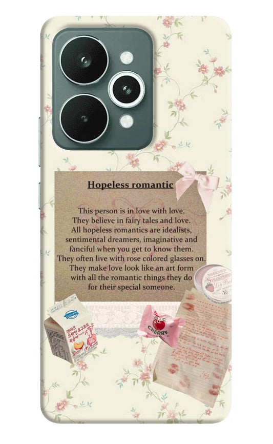 Hopeless Romantic Realme 15 Back Cover