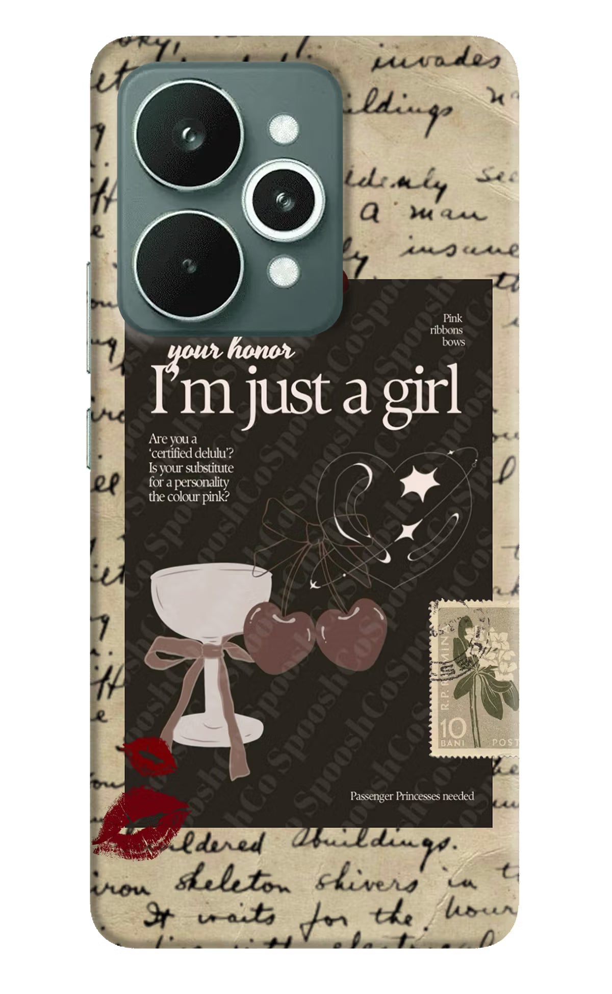 I am just a girl Realme 15 Back Cover