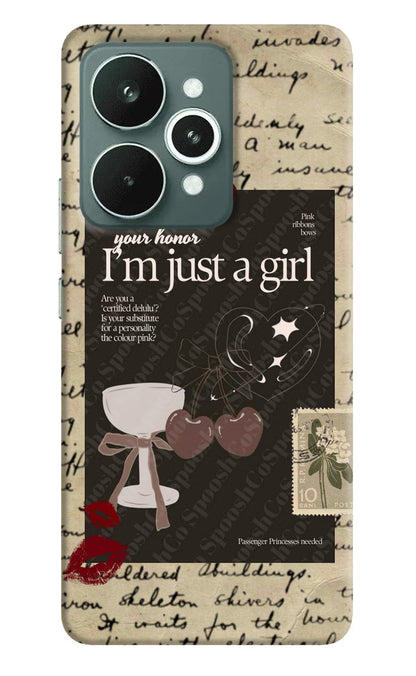 I am just a girl Realme 15 Back Cover
