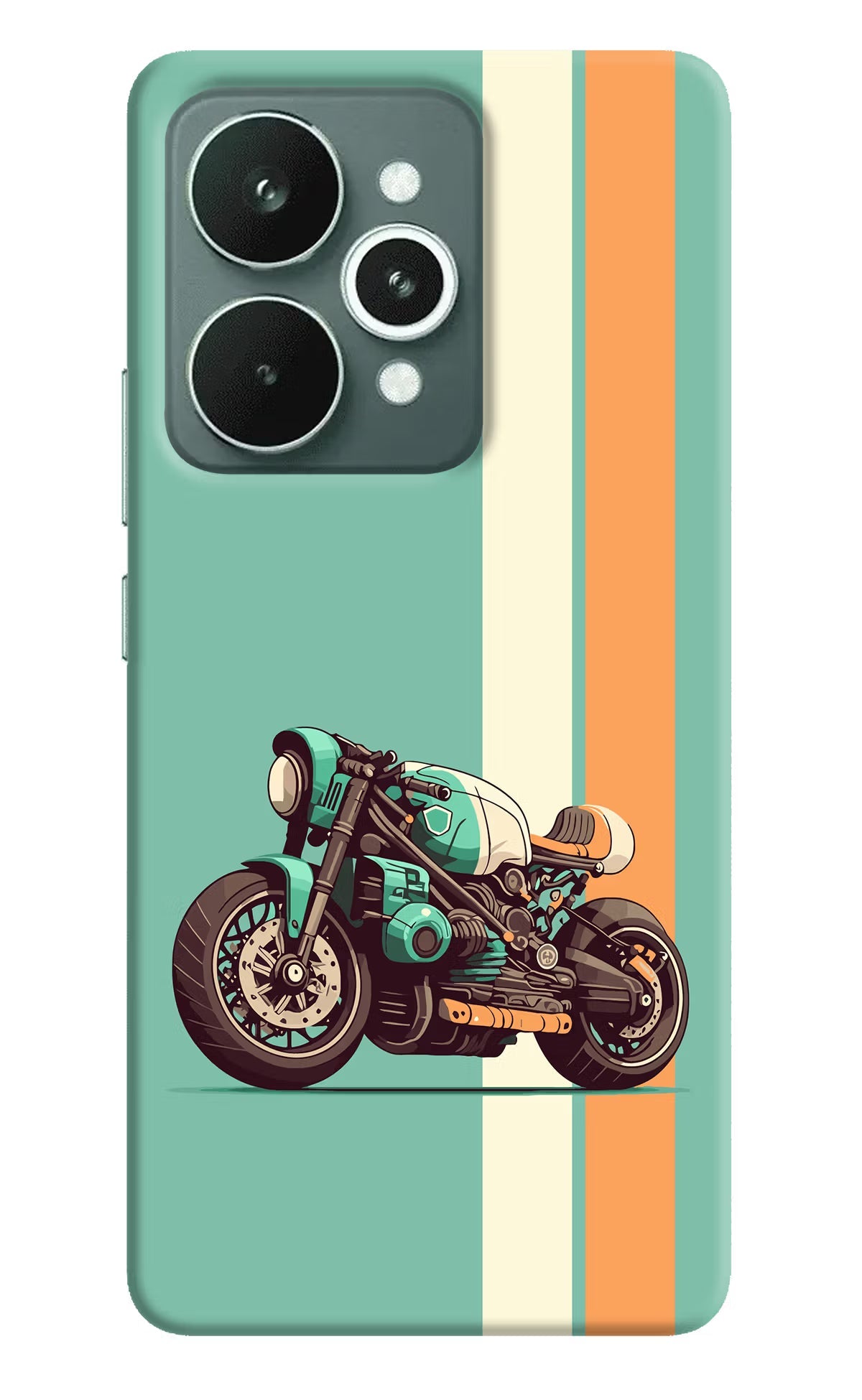 Striped Moto Drift Realme 15 Back Cover