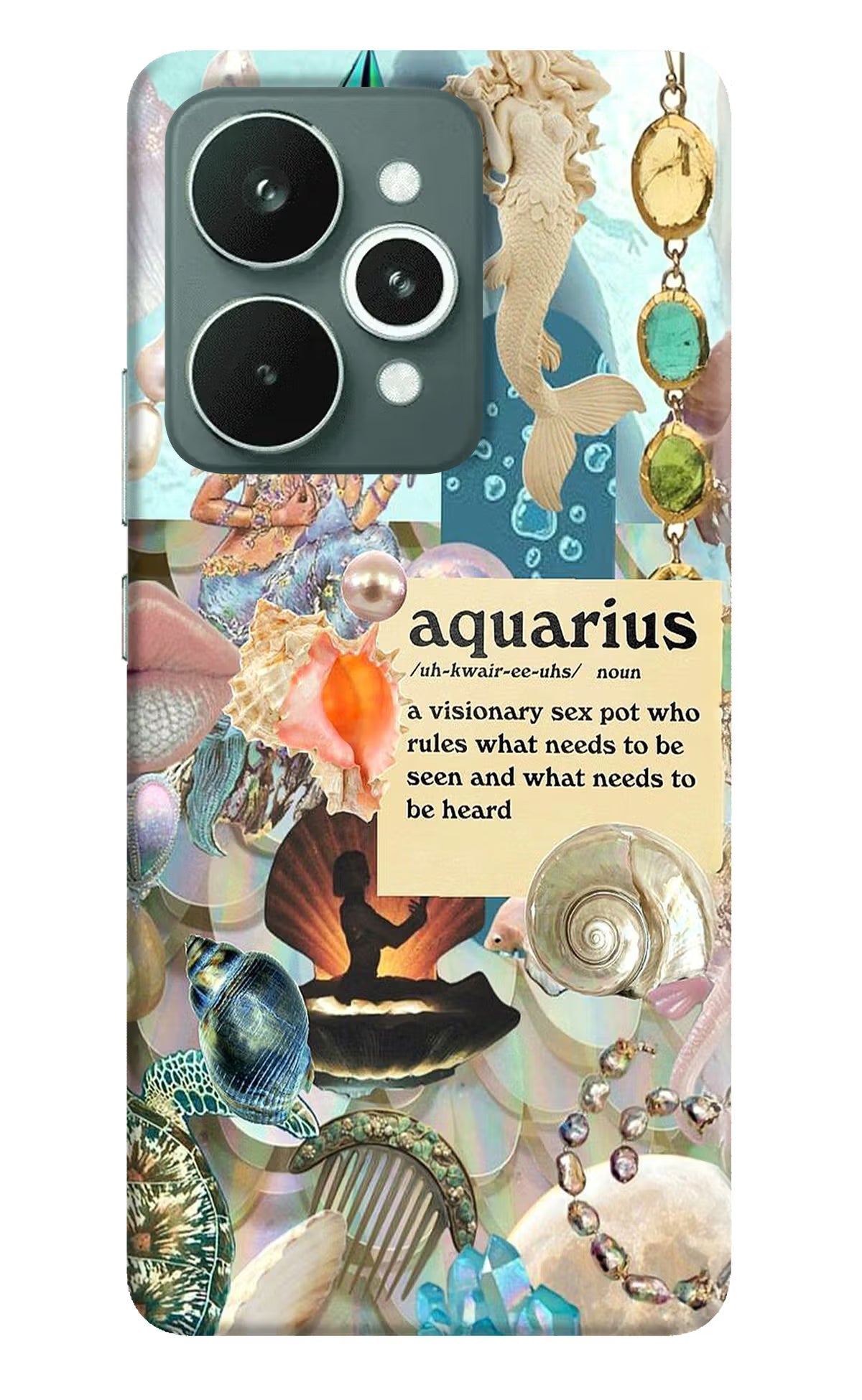 Aquarius Zodiac Realme 15 Back Cover