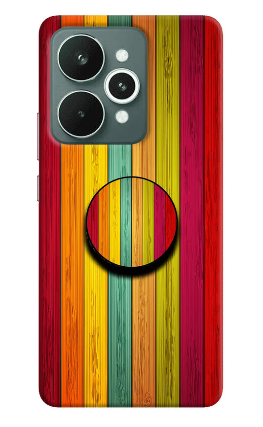 Multicolor Wooden Realme 15 Pop Case