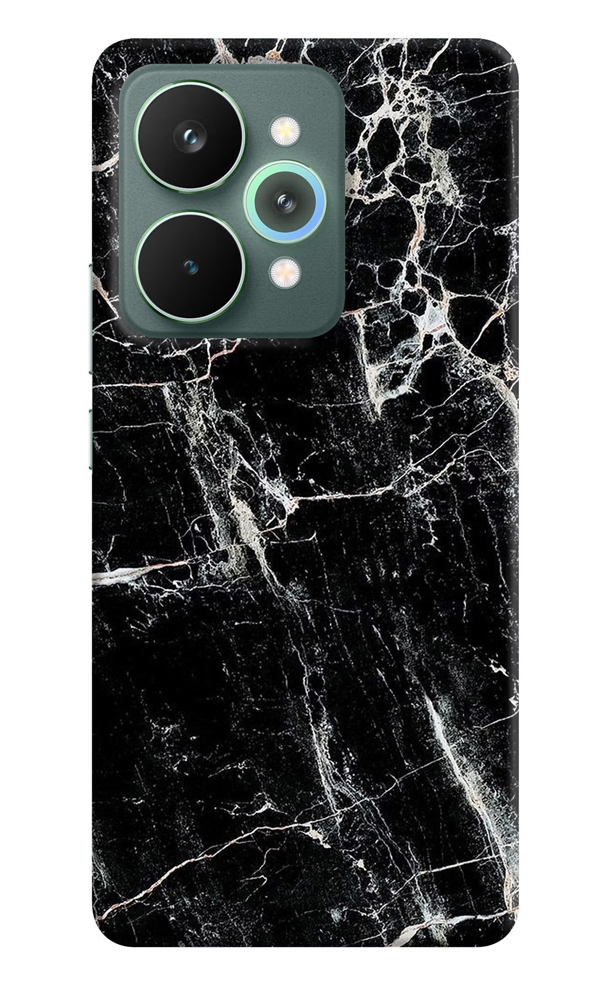 Black Marble Texture Realme 15 Pro Back Cover
