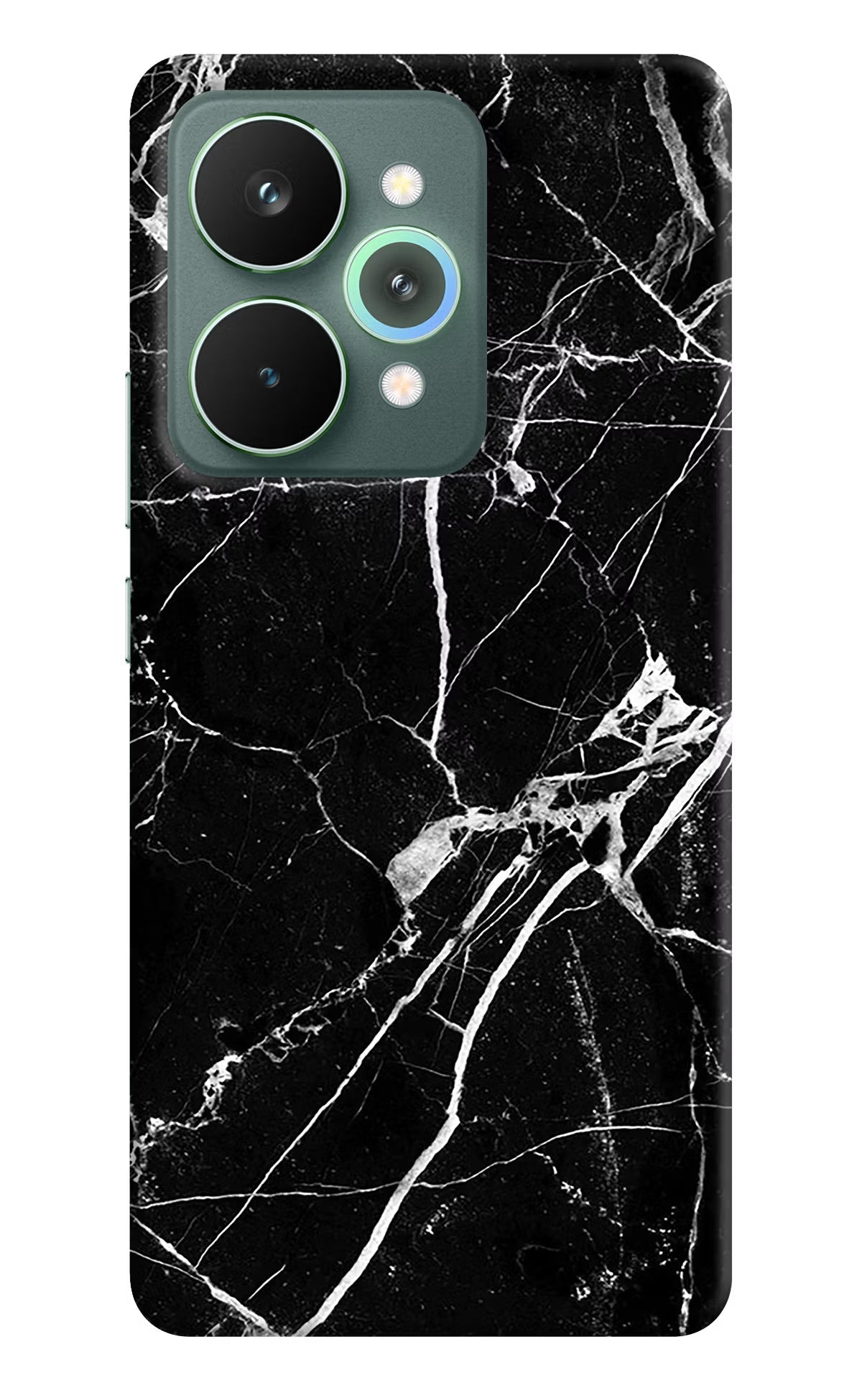 Black Marble Pattern Realme 15 Pro Back Cover