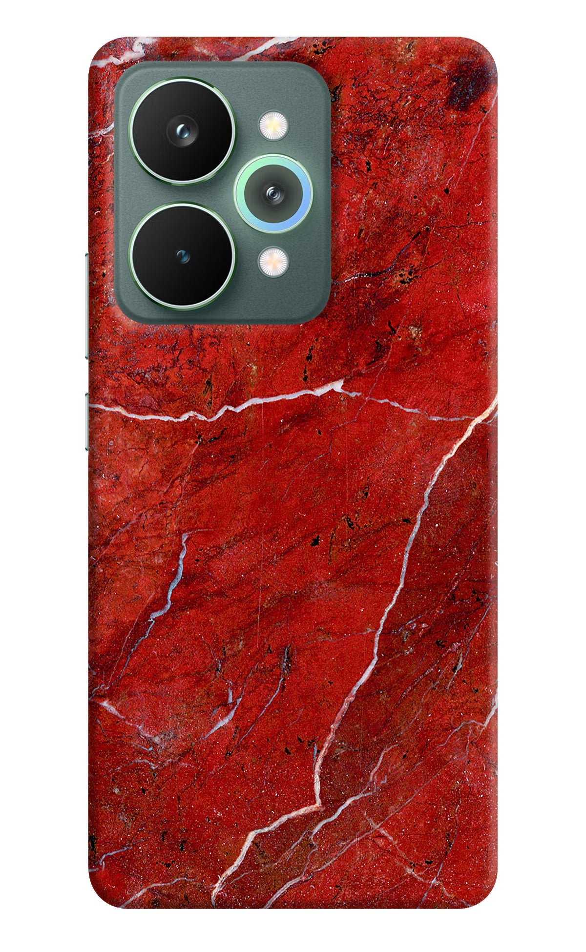 Red Marble Design Realme 15 Pro Back Cover
