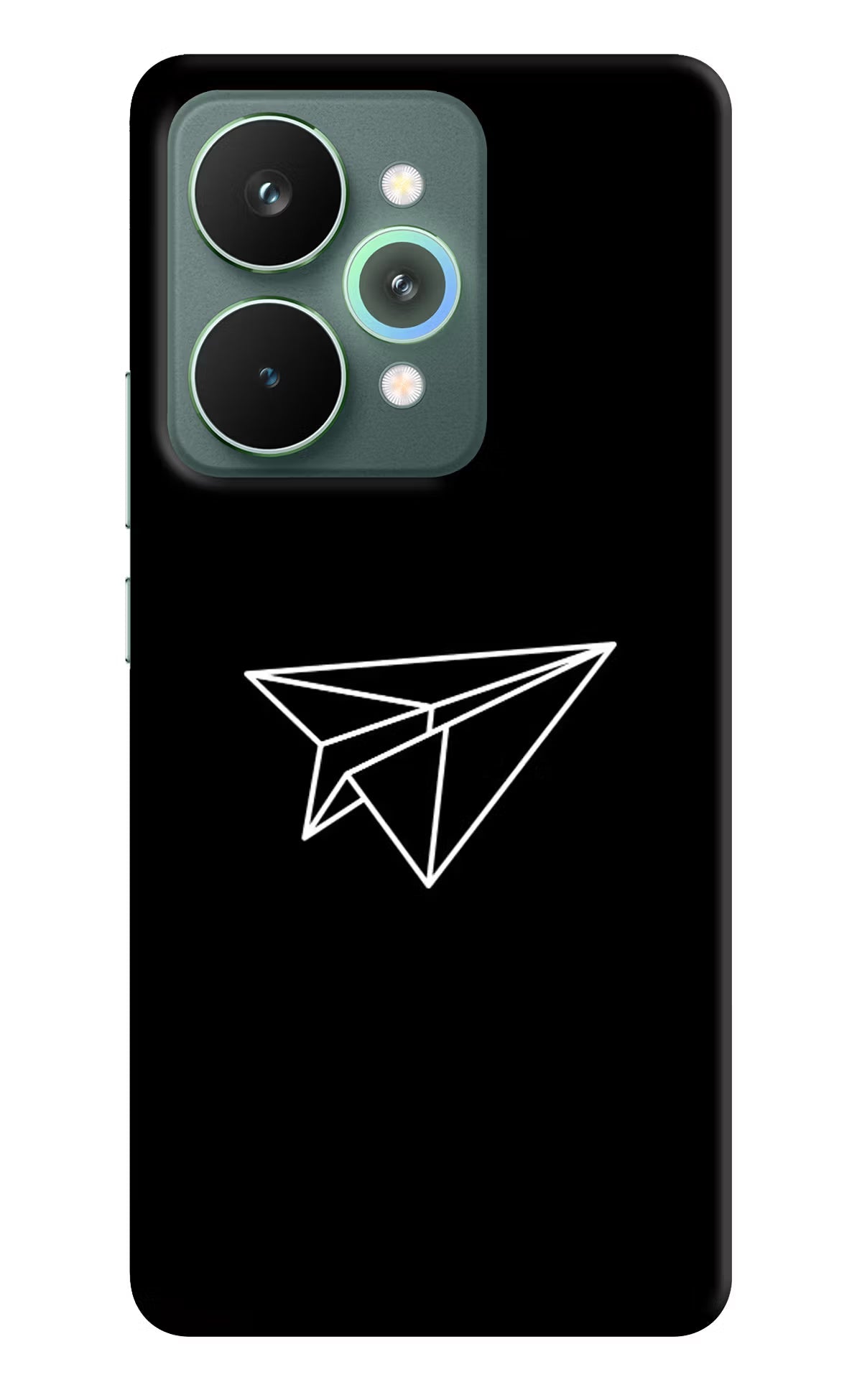 Paper Plane White Realme 15 Pro Back Cover