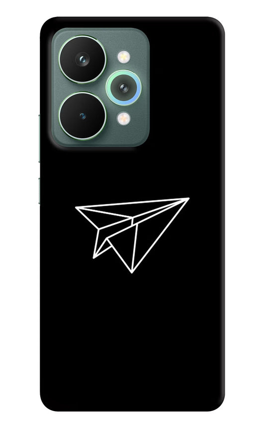 Paper Plane White Realme 15 Pro Back Cover