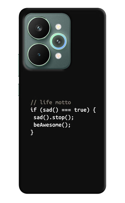 Life Motto Code Realme 15 Pro Back Cover