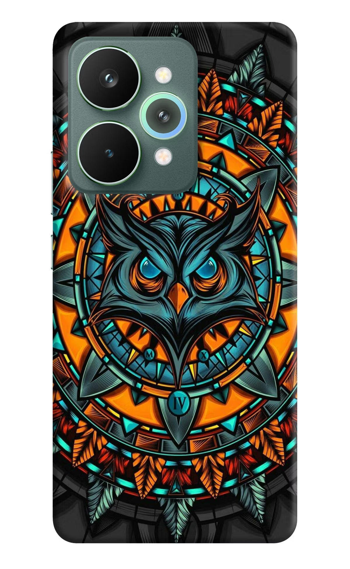 Angry Owl Art Realme 15 Pro Back Cover