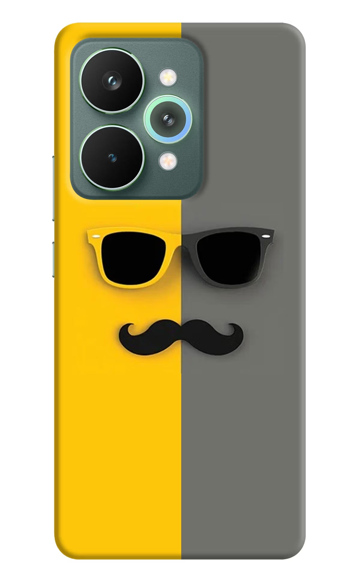 Sunglasses with Mustache Realme 15 Pro Back Cover
