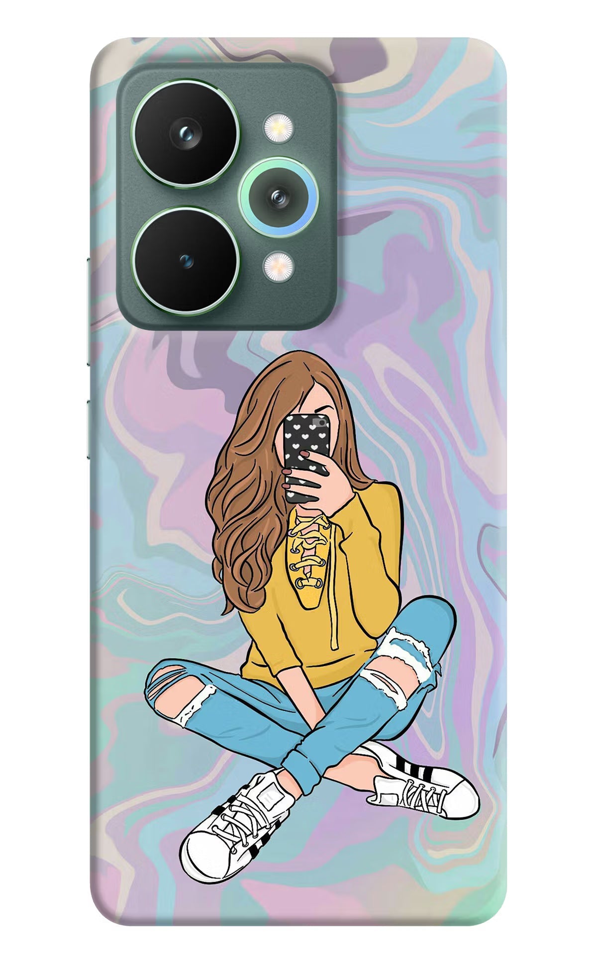 Selfie Girl Realme 15 Pro Back Cover
