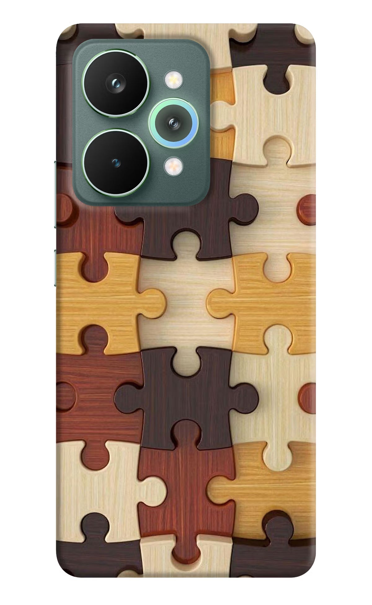 Wooden Puzzle Realme 15 Pro Back Cover