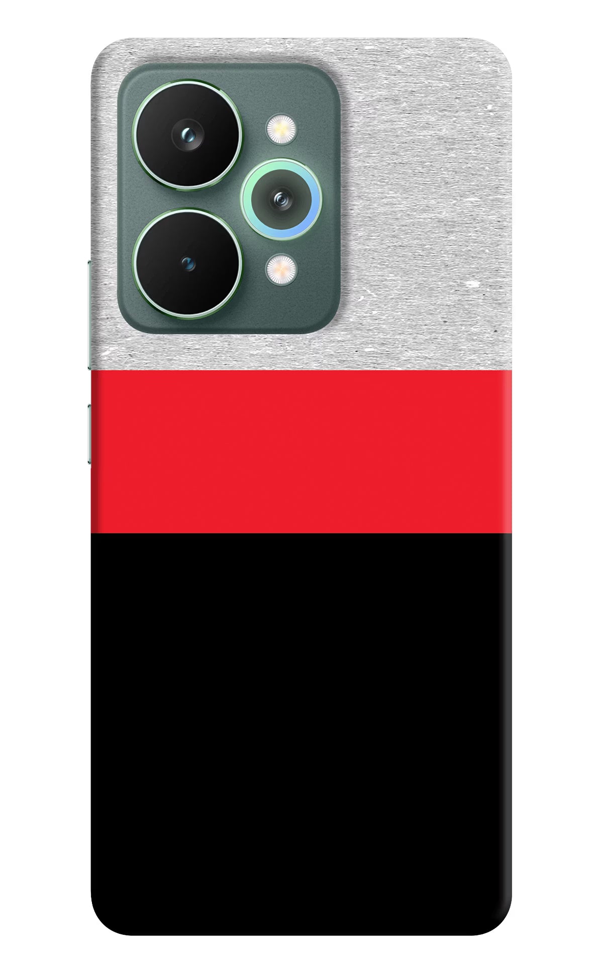 Tri Color Pattern Realme 15 Pro Back Cover