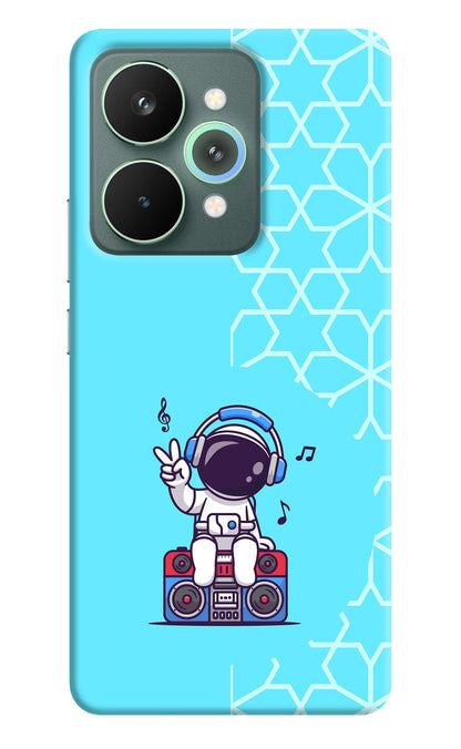 Cute Astronaut Chilling Realme 15 Pro Back Cover