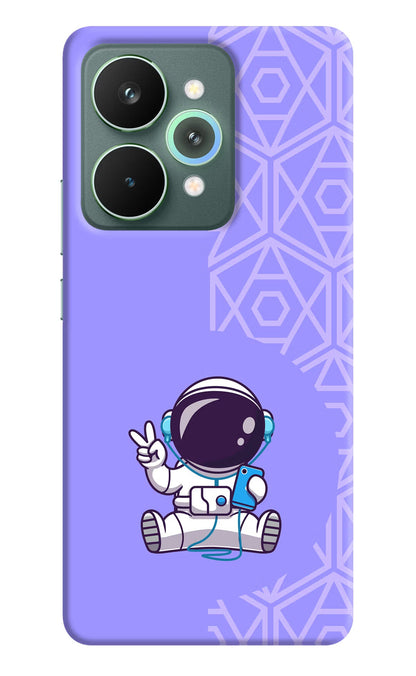 Cute Astronaut Chilling Realme 15 Pro Back Cover