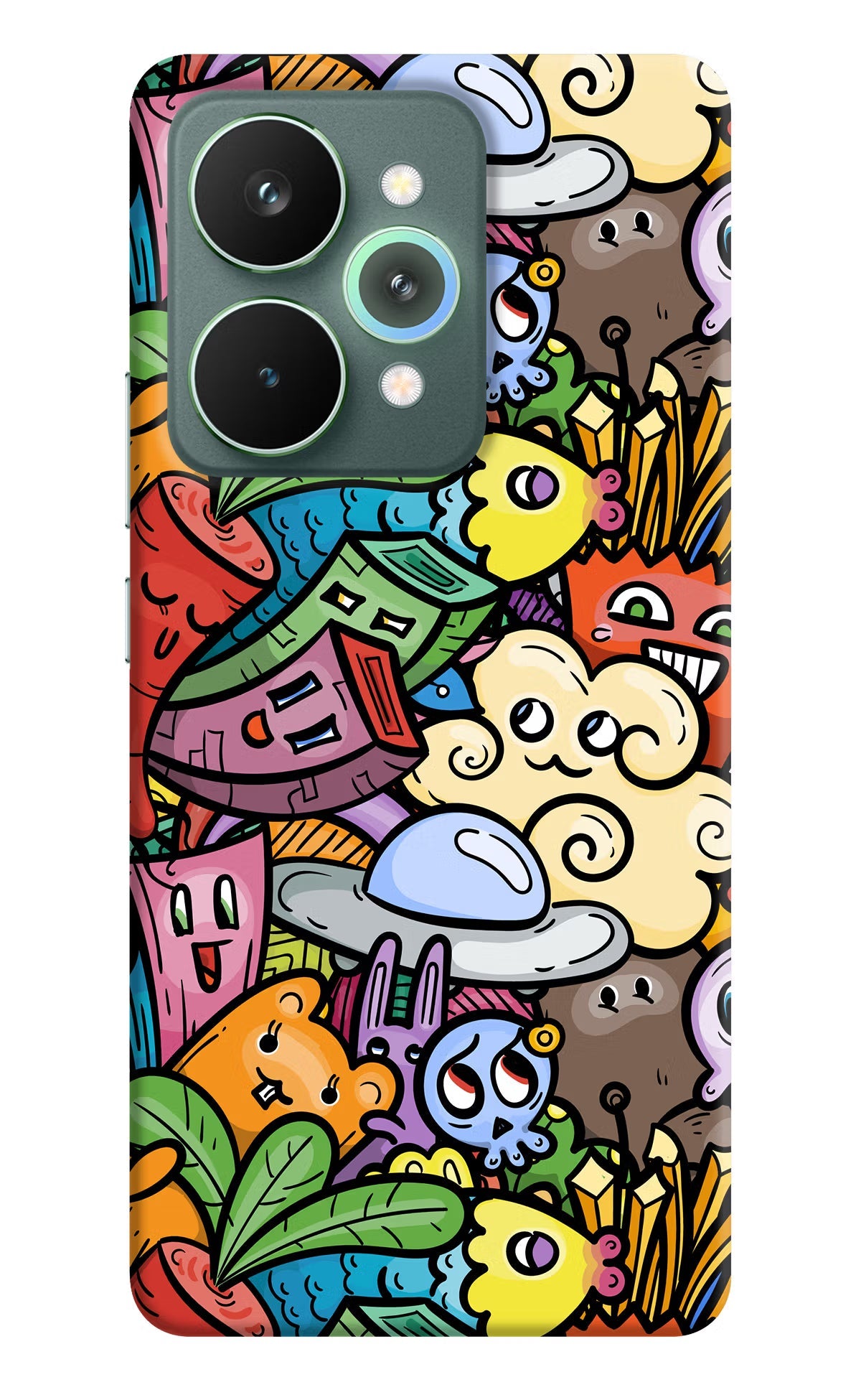 Veggie Doodle Realme 15 Pro Back Cover