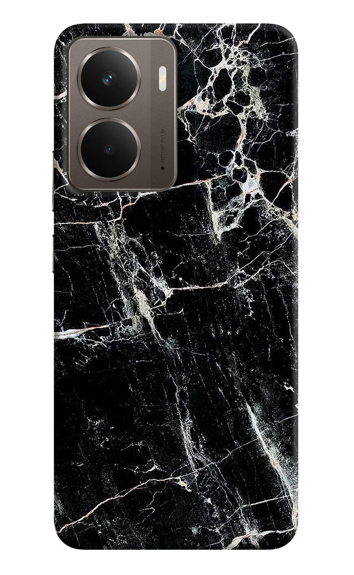 Black Marble Texture Realme P3 Back Cover