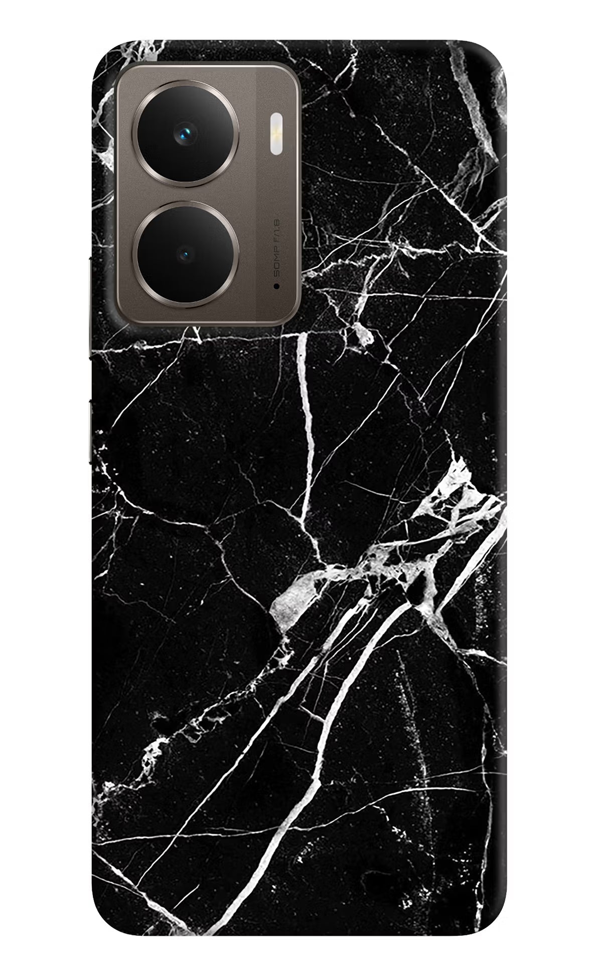 Black Marble Pattern Realme P3 Back Cover