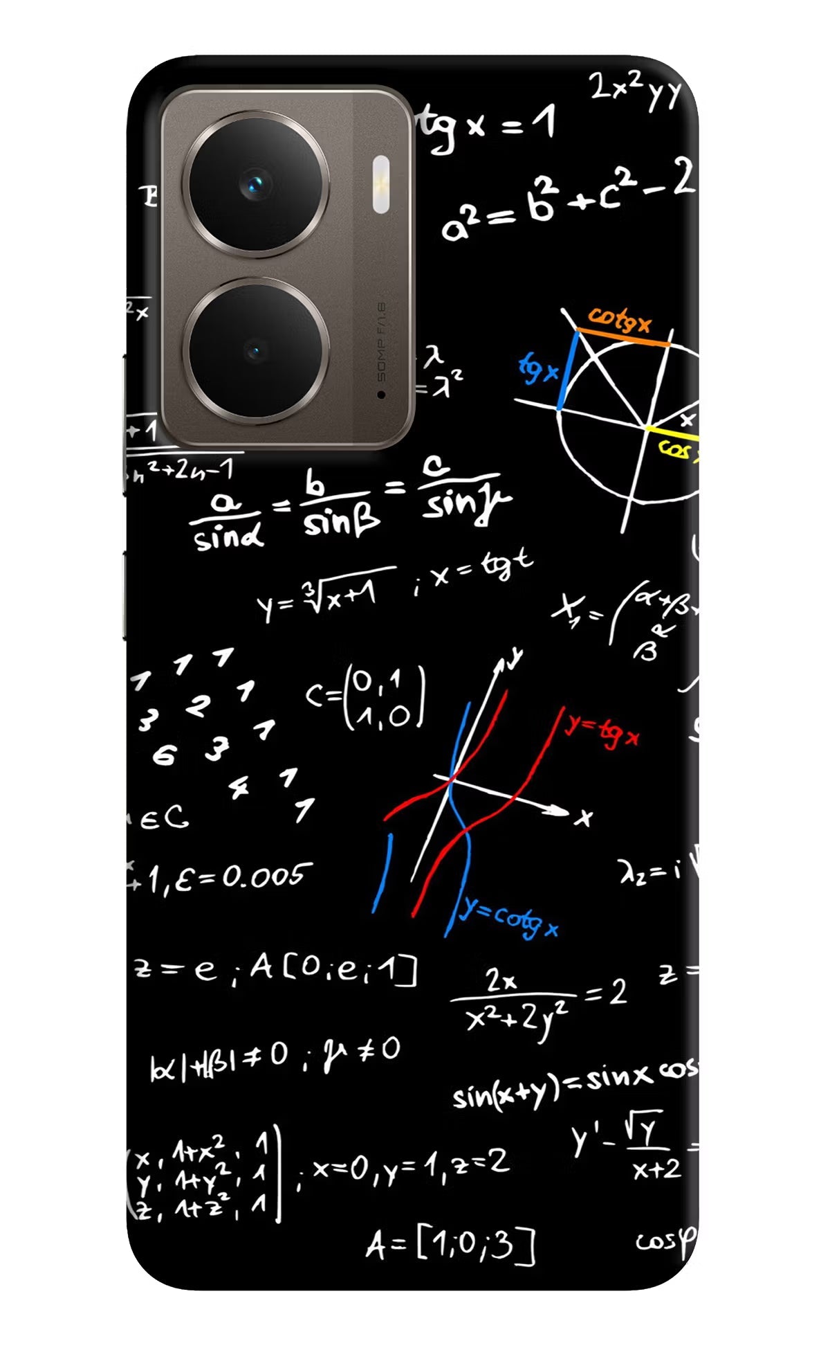 Mathematics Formula Realme P3 Back Cover