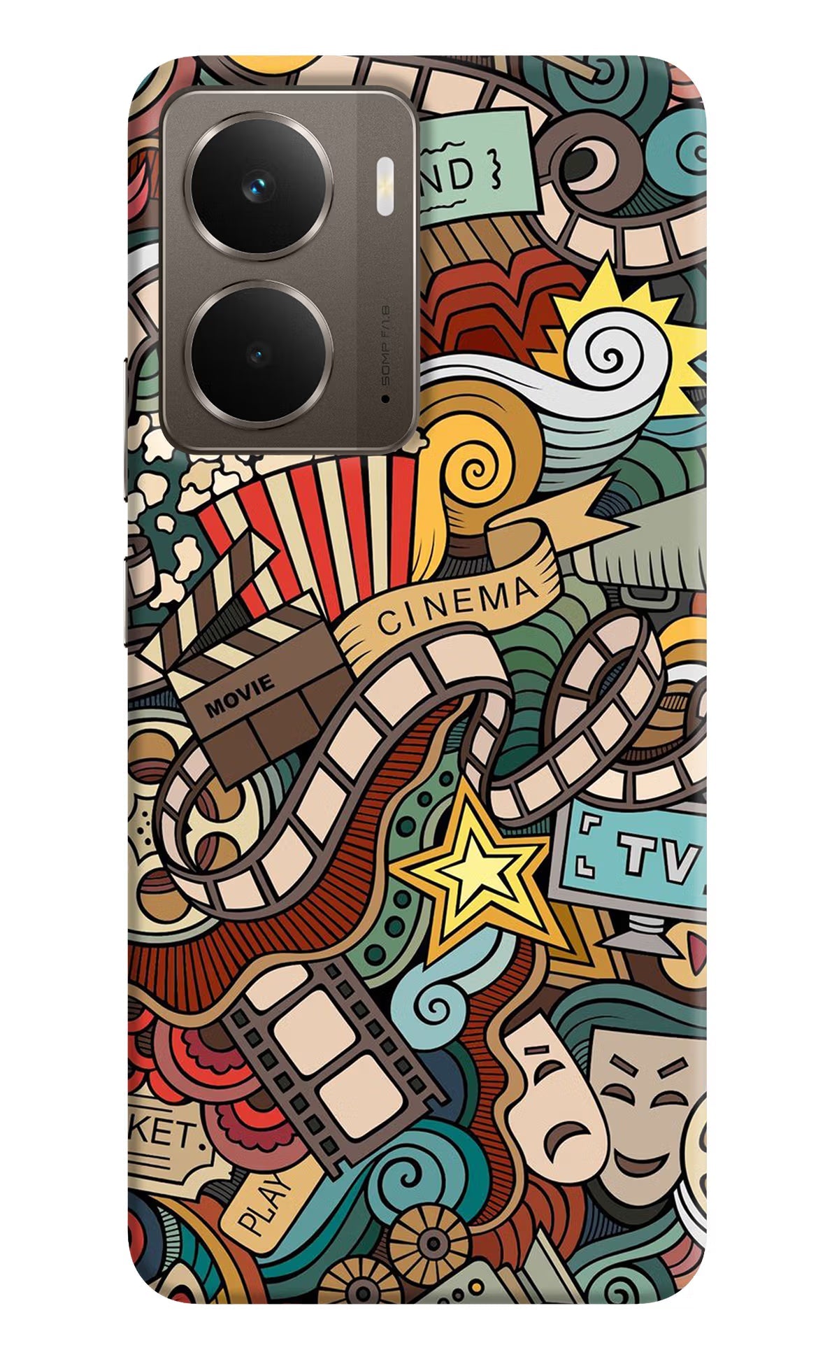 Cinema Abstract Realme P3 Back Cover